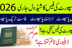Passport prices in Pakistan, new updated 2026